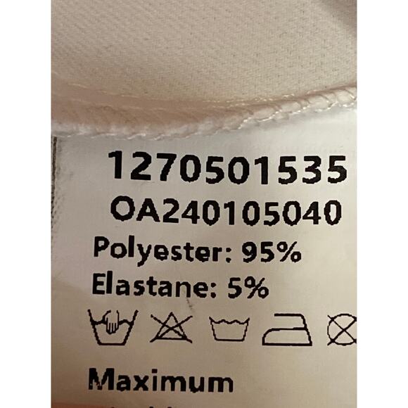 Commense Womens White Long Bell Sleeve Pleated Button Up Blouse Shirt Top Size S - Picture 5 of 5